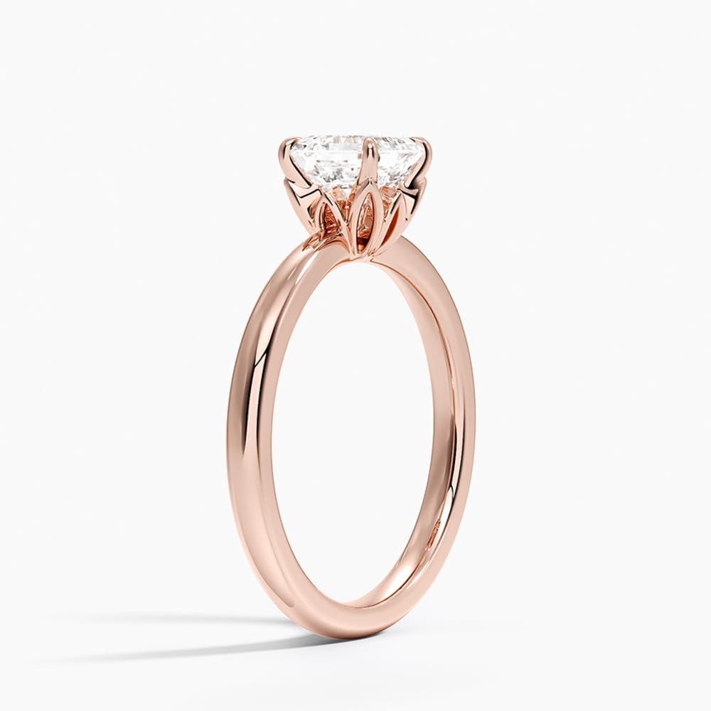 1 CT Asscher Cut Lab Grown Diamond Engagement Ring - view 5
