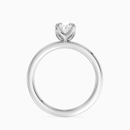 Solitaire 1 CT Oval Cut Lab Grown Diamond Ring - view 5