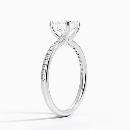 1 CT Asscher Cut Lab Grown Diamond Engagement Ring - view 2