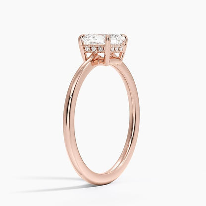 Solitaire 1 CT Asscher Cut Lab Grown Diamond Engagement Ring - view 7