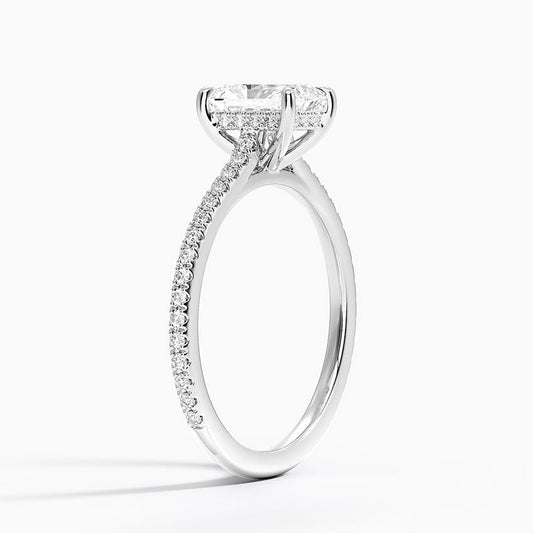Solitaire 1 CT Radiant Cut Lab Grown Diamond Engagement Ring - view 2