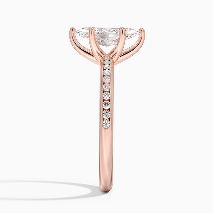 Solitaire 1 CT Marquise Cut Lab Grown Diamond Ring - view 5