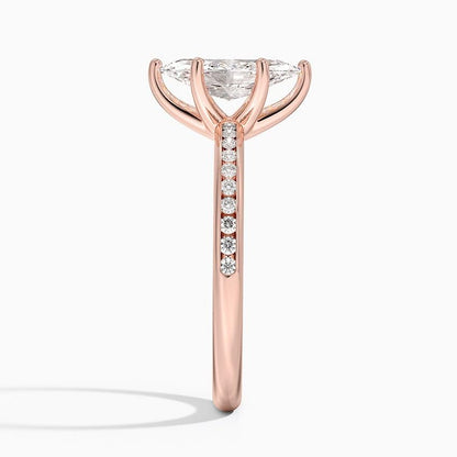Solitaire 1 CT Marquise Cut Lab Grown Diamond Ring - view 5