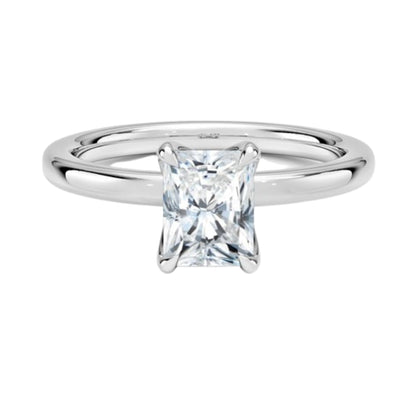 Solitaire 1 CT Radiant Cut Lab Grown Diamond Ring - view 1