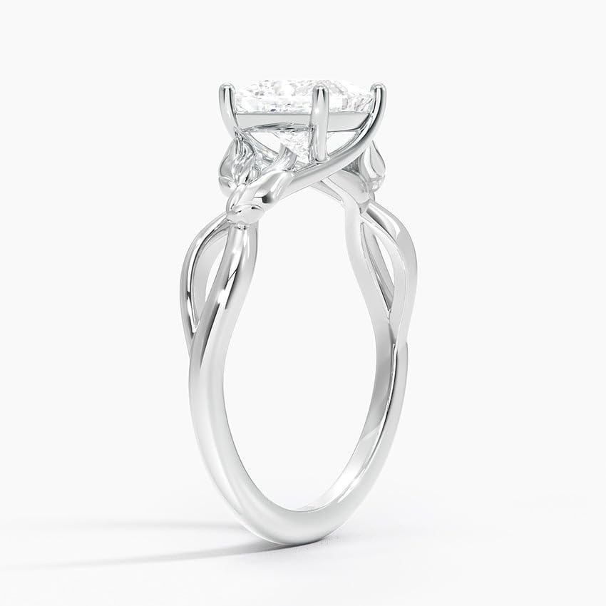 Split Shank 1 CT Princess Cut Lab Grown Diamond Engagement Ring - view 5