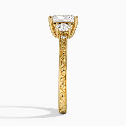 Solitaire 1 CT Radiant Cut Lab Grown Diamond Engagement Ring - view 7