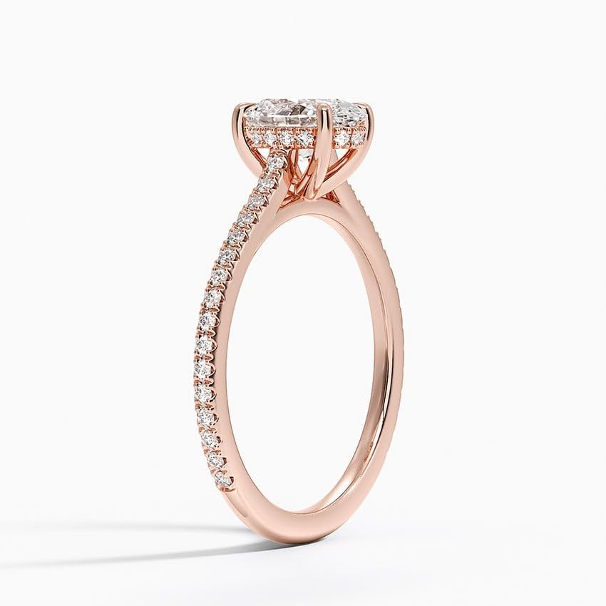 Solitaire 1 CT Oval Cut Lab Grown Diamond Engagement Ring - view 7