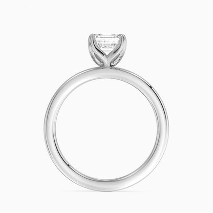 Solitaire 1 CT Asscher Cut Lab Grown Diamond Ring - view 5
