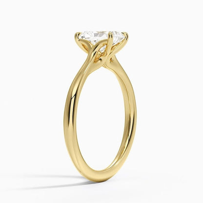 Solitaire 1 CT Radiant Cut Lab Grown Diamond Ring - view 2