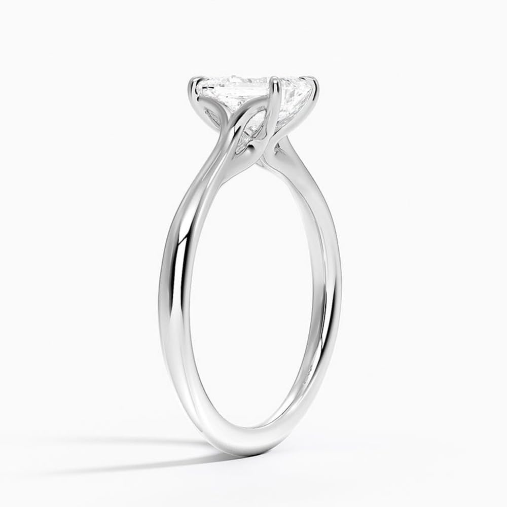 1 CT Emerald Cut Lab Grown Diamond Engagement Ring - view 5