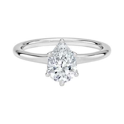 1 CT Pear Cut Lab Grown Diamond Engagement Ring - view 6