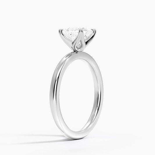 Solitaire 1 CT Princess Cut Lab Grown Diamond Ring - view 2