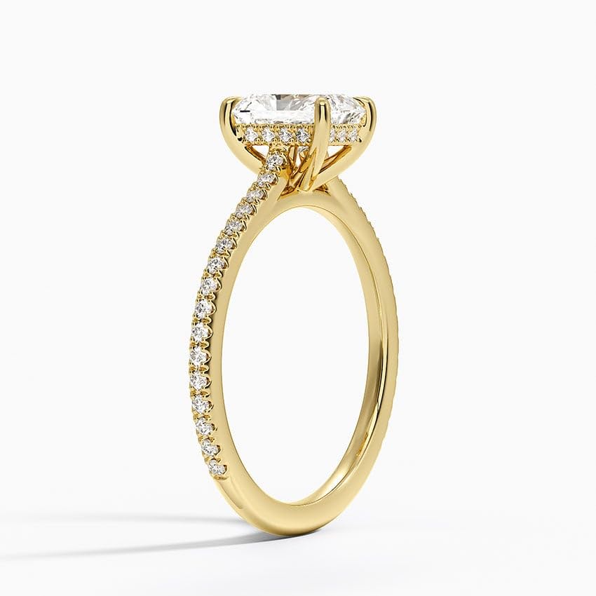 Solitaire 1 CT Radiant Cut Lab Grown Diamond Engagement Ring - view 5