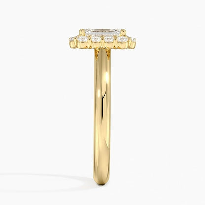 1 CT Emerald Cut Lab Grown Diamond Engagement Ring - view 3