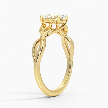 Split Shank 1 CT Oval Cut Lab Grown Diamond Engagement Ring - view 5