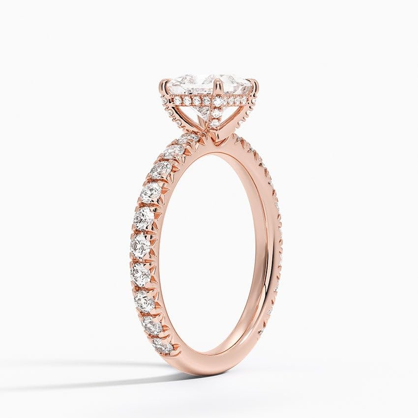Solitaire 1 CT Princess Cut Lab Grown Diamond Engagement Ring - view 5