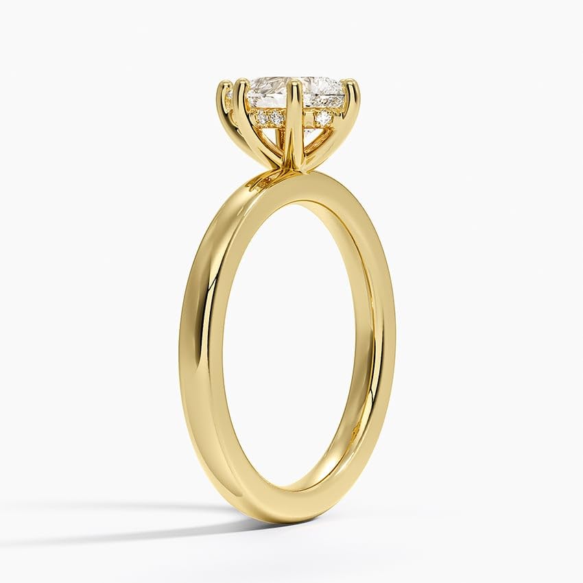 Hidden Halo 1 CT Pear Cut Lab Grown Diamond Engagement Ring - view 5