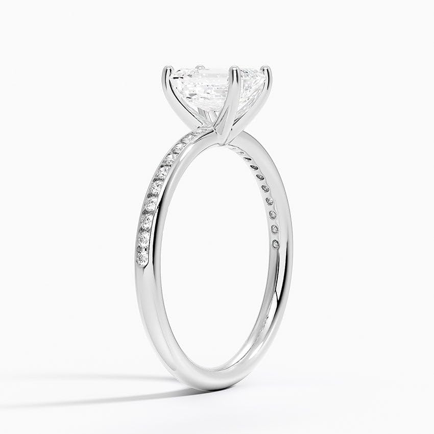 1 CT Emerald Cut Lab Grown Diamond Engagement Ring - view 2