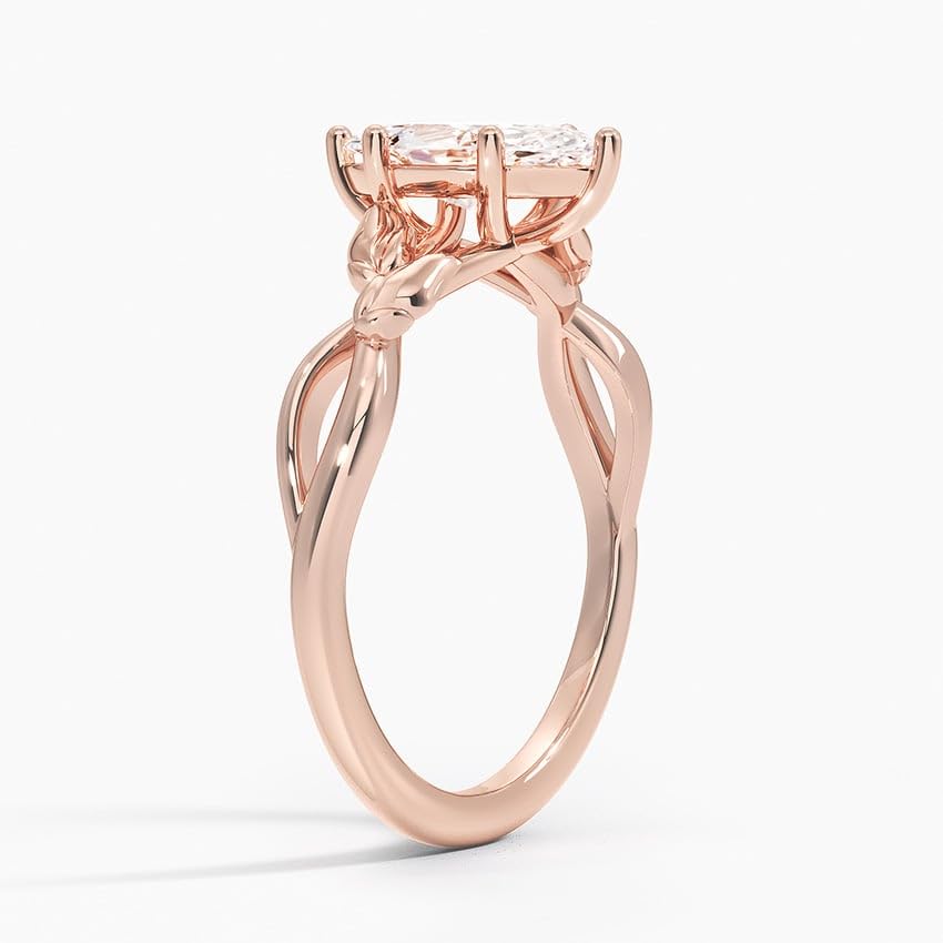 Split Shank 1 CT Marquise Cut Lab Grown Diamond Engagement Ring - view 2