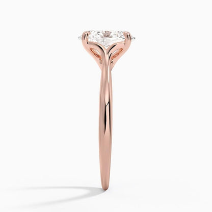 Solitaire 2 CT Oval Cut Lab Grown Diamond Ring - view 3