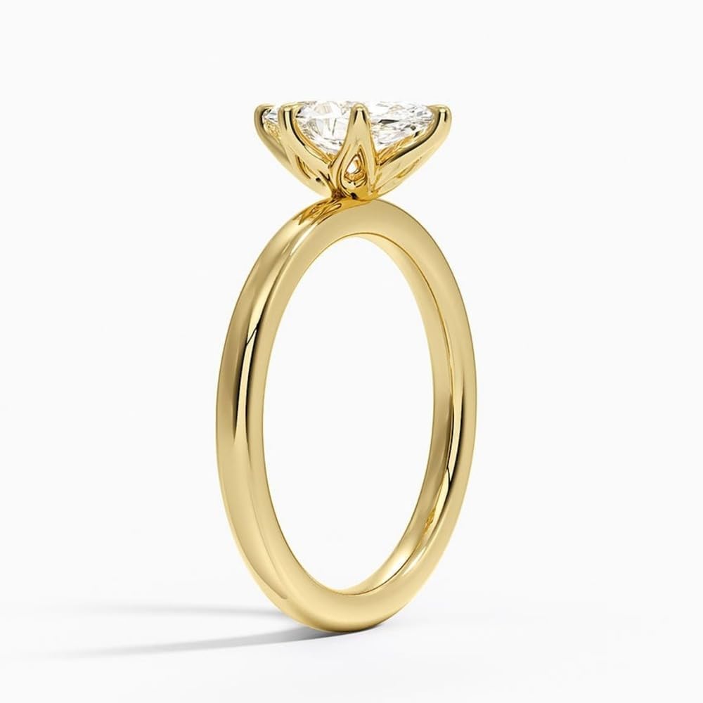 Solitaire 1 CT Marquise Cut Lab Grown Diamond Ring - view 3