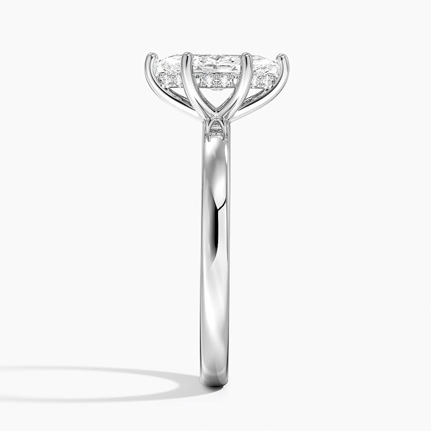 Solitaire 1 CT Marquise Cut Lab Grown Diamond Engagement Ring - view 3