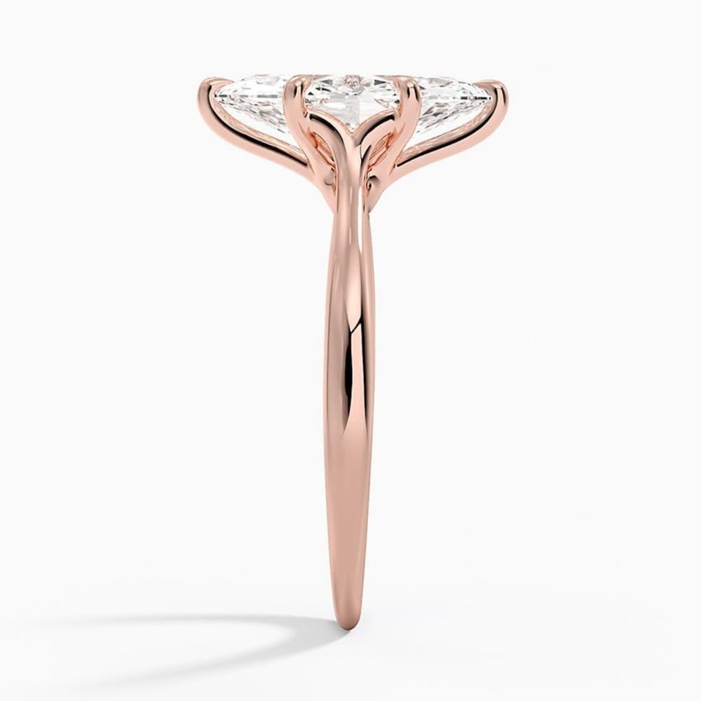 Solitaire 1 CT Marquise Cut Lab Grown Diamond Ring - view 3