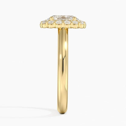 1 CT Oval Cut Lab Grown Diamond Engagement Ring - view 5