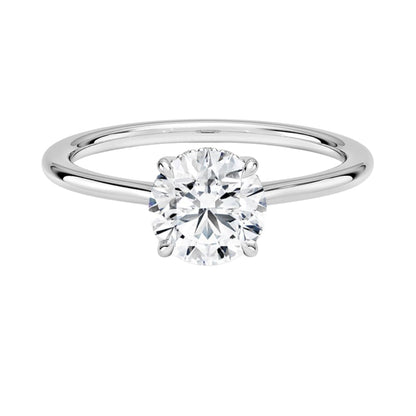 Solitaire 1 CT Round Cut Lab Grown Diamond Engagement Ring - view 1