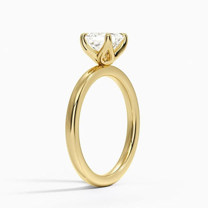 Solitaire 1 CT Asscher Cut Lab Grown Diamond Ring - view 2