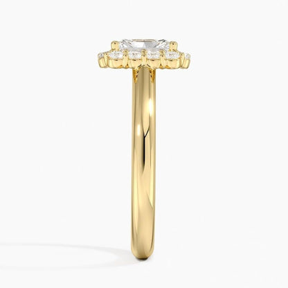 1 CT Radiant Cut Lab Grown Diamond Engagement Ring - view 3