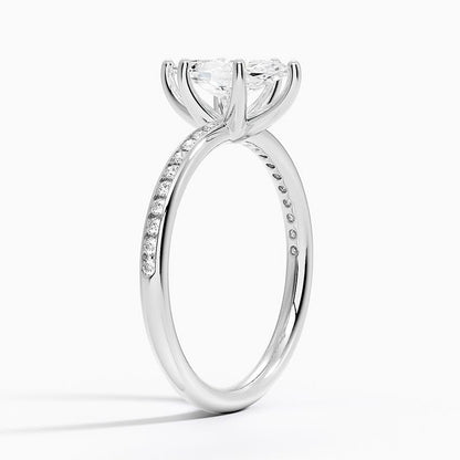 Solitaire 1 CT Marquise Cut Lab Grown Diamond Ring - view 2
