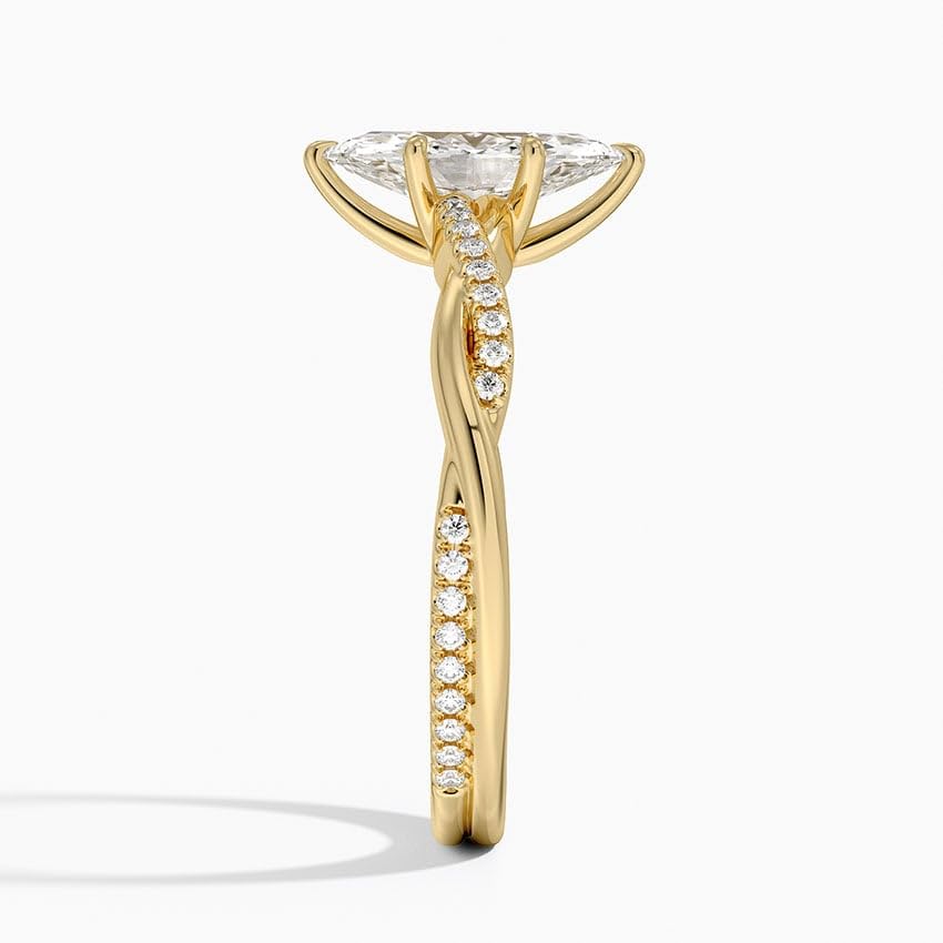 Twisted Vine 1 CT Marquise Cut Lab Grown Diamond Ring - view 5