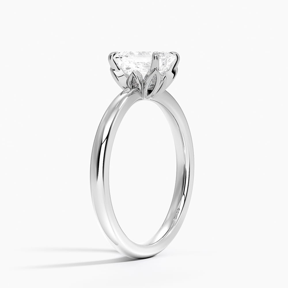 1 CT Emerald Cut Lab Grown Diamond Engagement Ring - view 5