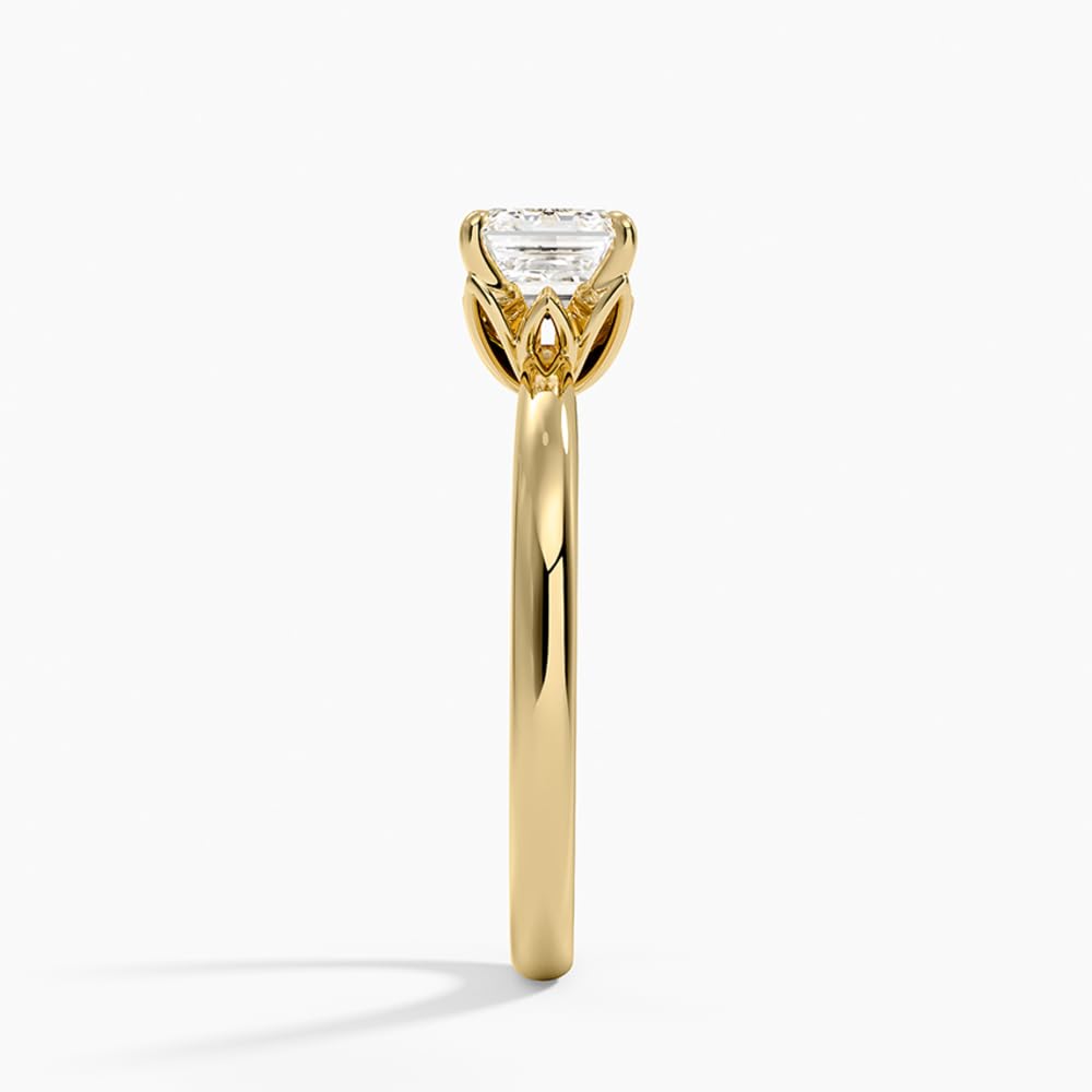 1 CT Asscher Cut Lab Grown Diamond Engagement Ring - view 7