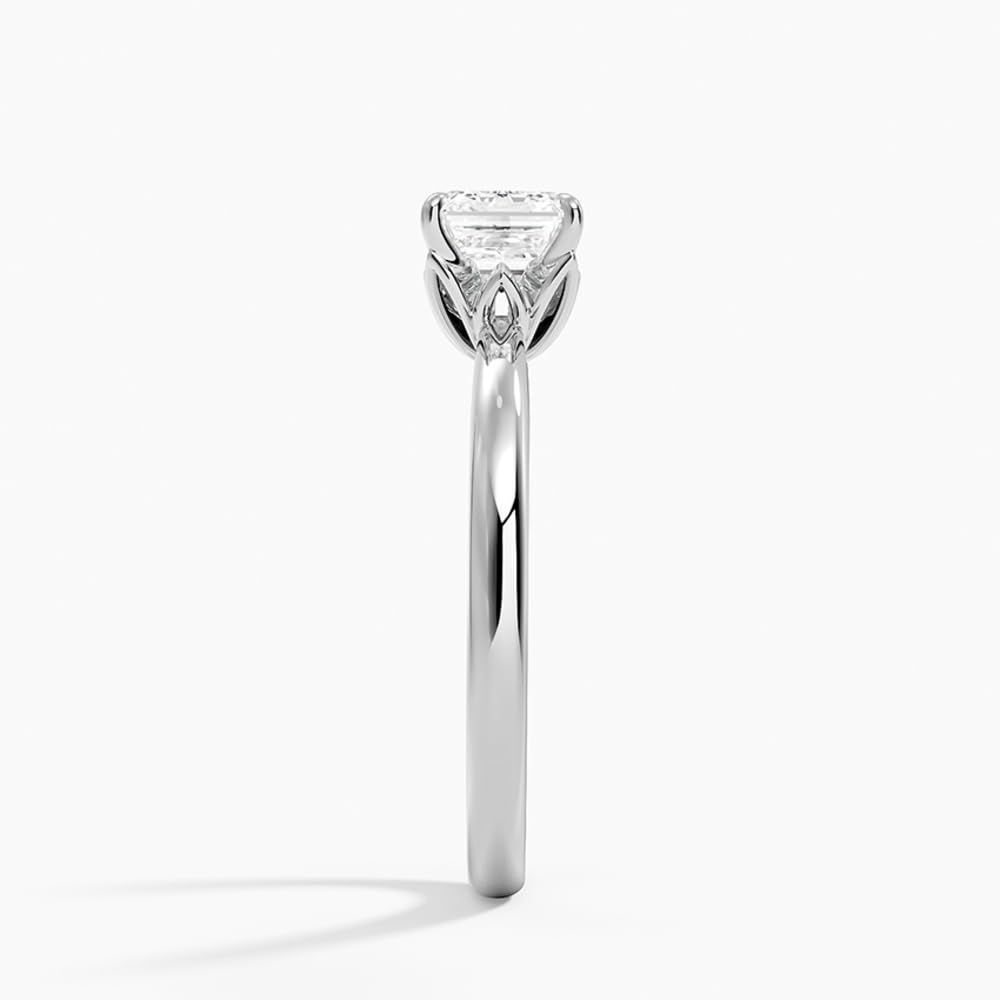 1 CT Asscher Cut Lab Grown Diamond Engagement Ring - view 3