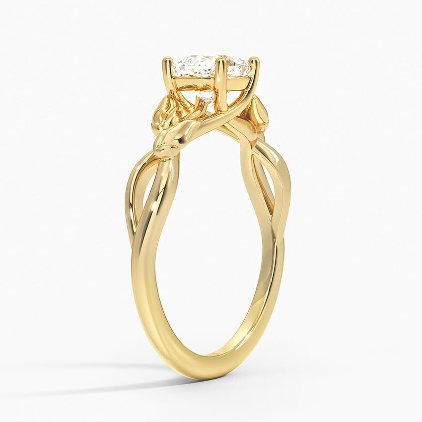 Split Shank 1 CT Cushion Cut Lab Grown Diamond Engagement Ring - view 5