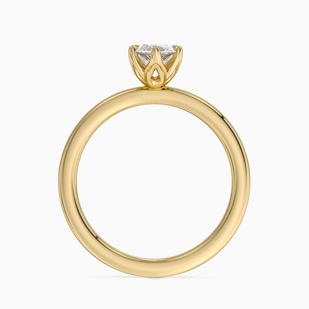 Solitaire 1 CT Marquise Cut Lab Grown Diamond Ring - view 2