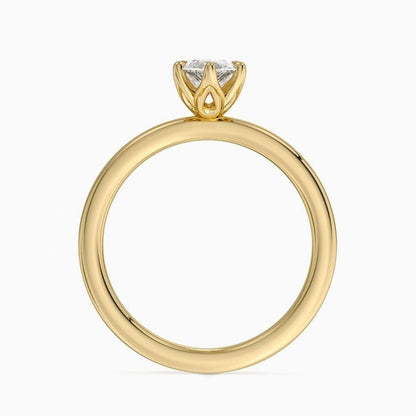 Solitaire 1 CT Marquise Cut Lab Grown Diamond Ring - view 2