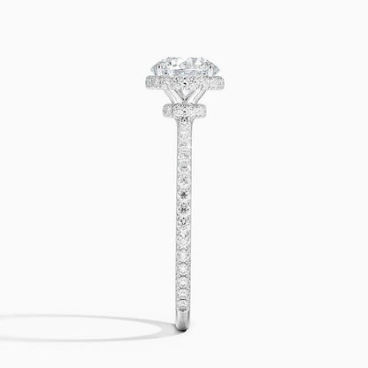 Hidden Halo 1 CT Radiant Cut Lab Grown Diamond Ring - view 3