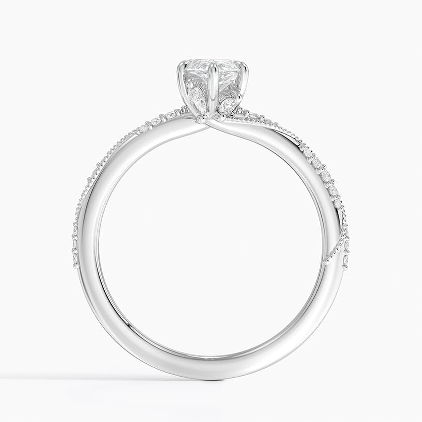 Solitaire 1 CT Marquise Cut Lab Grown Diamond Engagement Ring - view 7