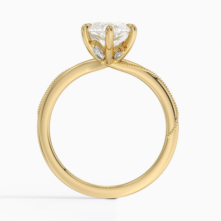Solitaire 3 CT Marquise Cut Lab Grown Diamond Engagement Ring - view 5