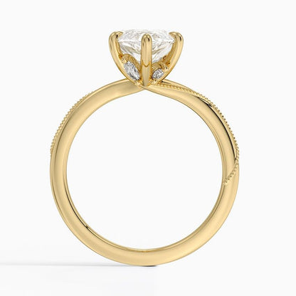 Solitaire 3 CT Marquise Cut Lab Grown Diamond Engagement Ring - view 5