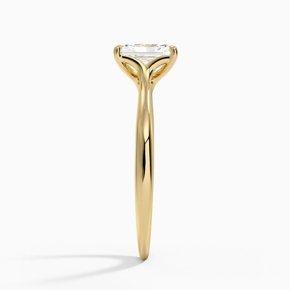 Solitaire 1 CT Radiant Cut Lab Grown Diamond Ring - view 3