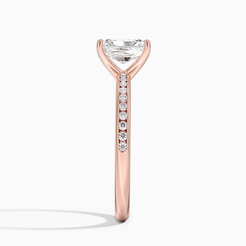 1 CT Radiant Cut Lab Grown Diamond Engagement Ring - view 5