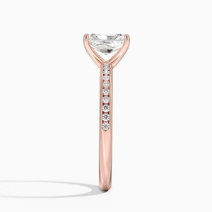 1 CT Radiant Cut Lab Grown Diamond Engagement Ring - view 5