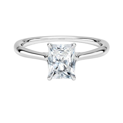 Solitaire 1 CT Radiant Cut Lab Grown Diamond Ring - view 4