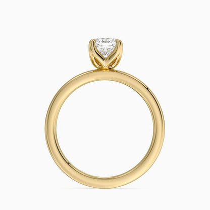 Solitaire 1 CT Cushion Cut Lab Grown Diamond Ring - view 5