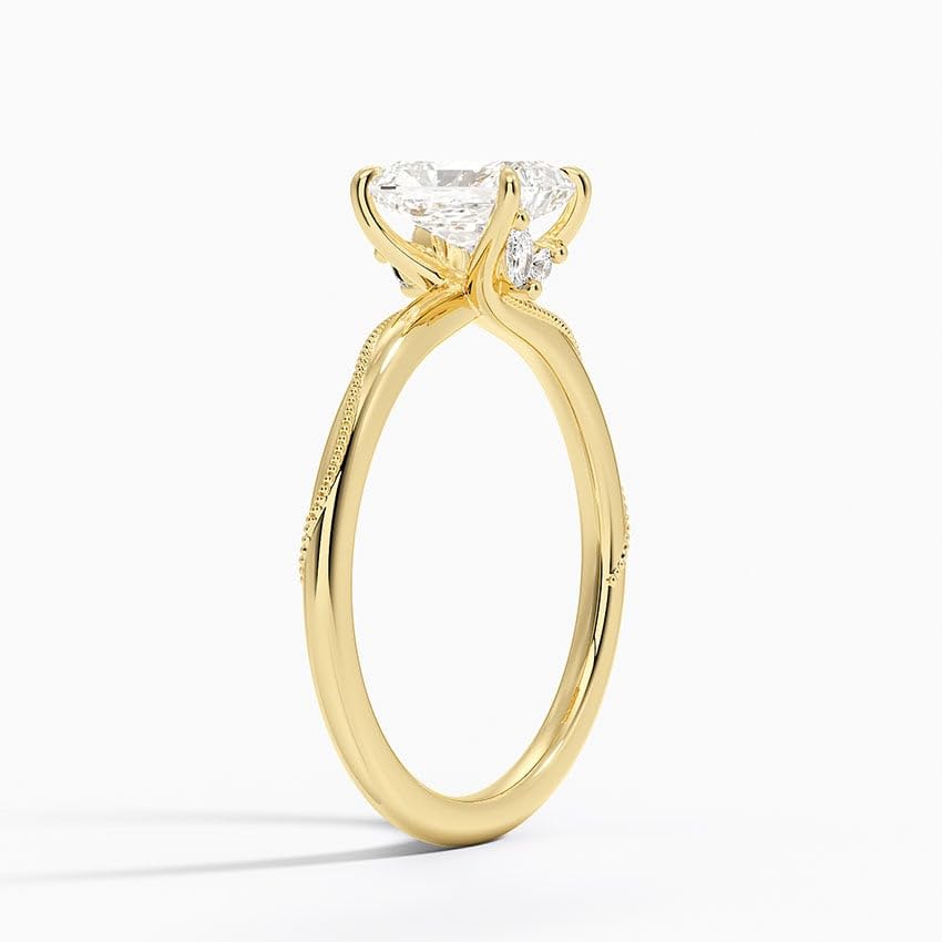 Solitaire 1 CT Radiant Cut Lab Grown Diamond Engagement Ring - view 5
