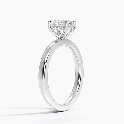 Hidden Halo 1 CT Oval Cut Lab Grown Diamond Engagement Ring - view 2